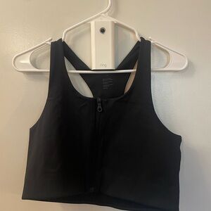 Girlfriend Collective Paloma Zip-Up Bra size XLin Black